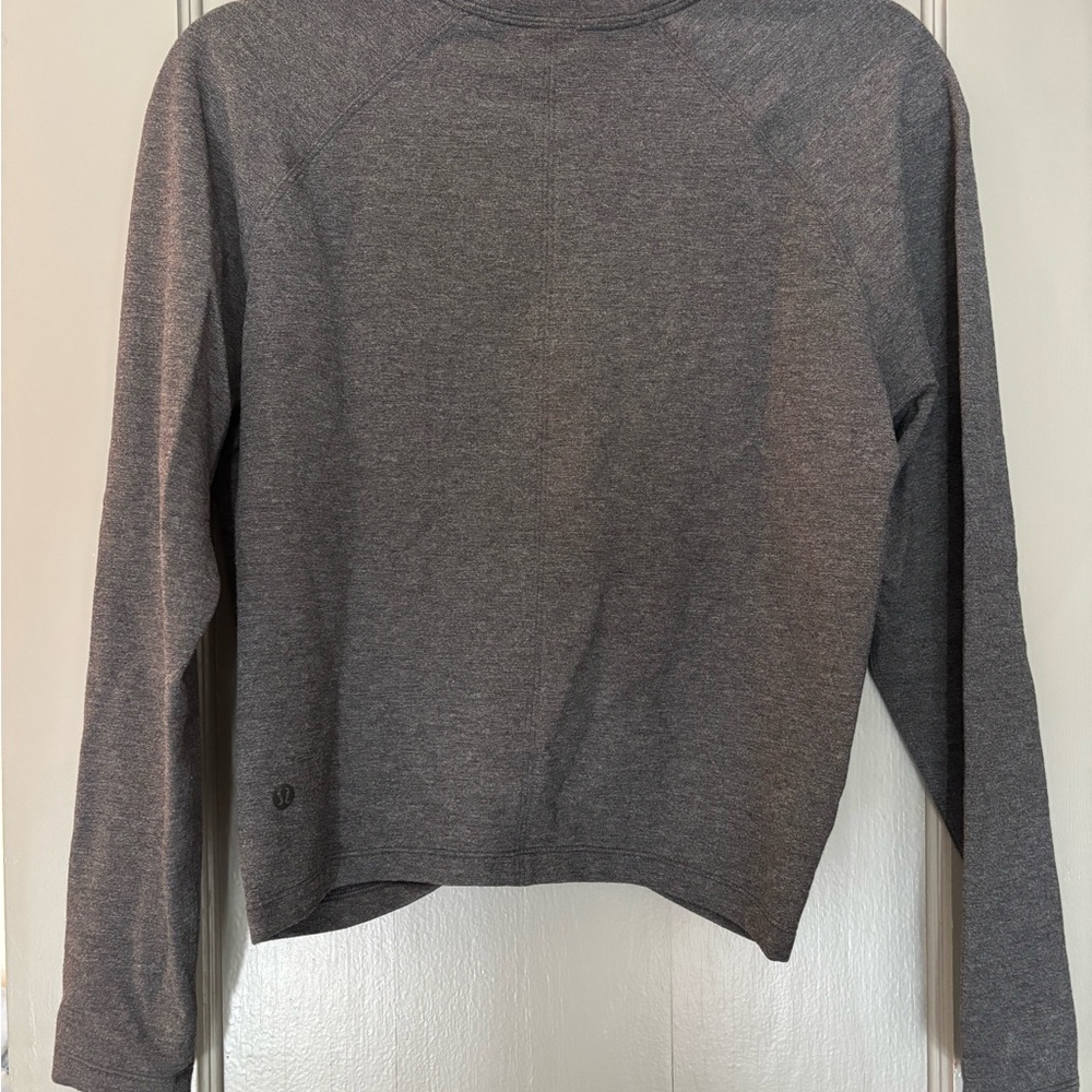 lululemon athletica Charcoal tuck and gather pullover - Picture 3 of 4